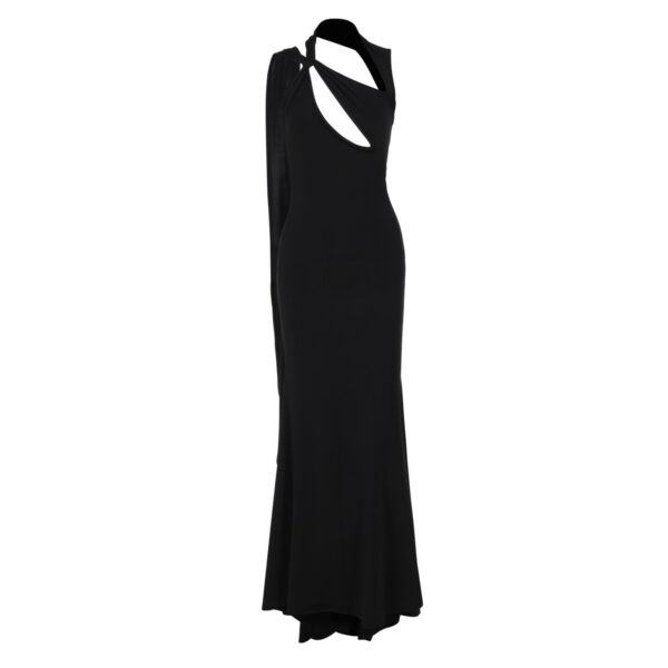 Women's Clothing Fashion Hollowed-out Tied Dress - Image 4