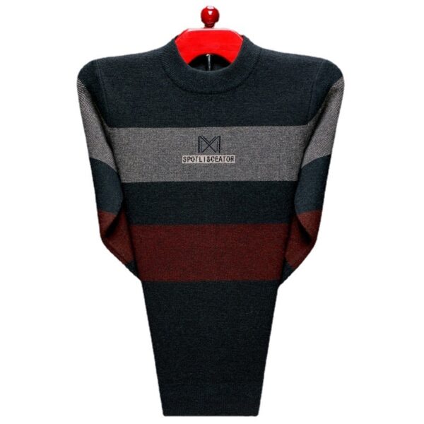 Men's Fashion Casual Thick Warm Sweater - Image 4