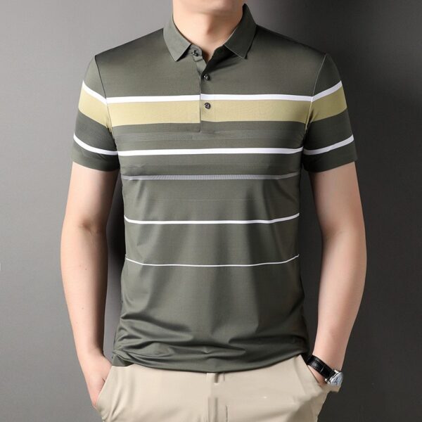 Summer Men's Short-sleeved Lapel Seamless - Image 10