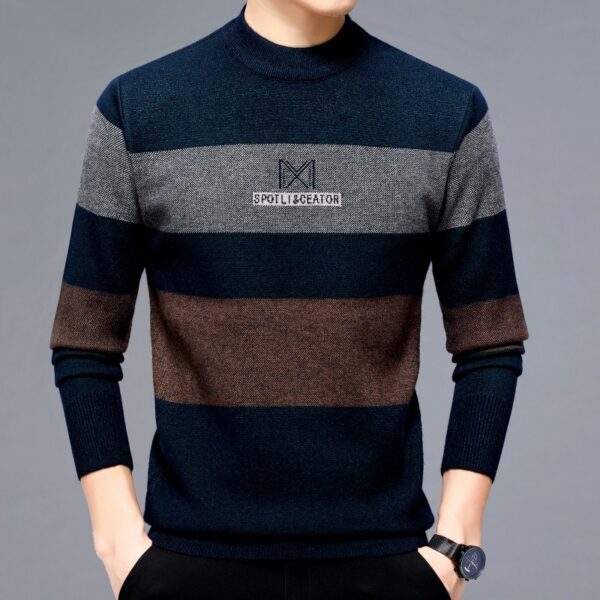 Men's Fashion Casual Thick Warm Sweater - Image 2