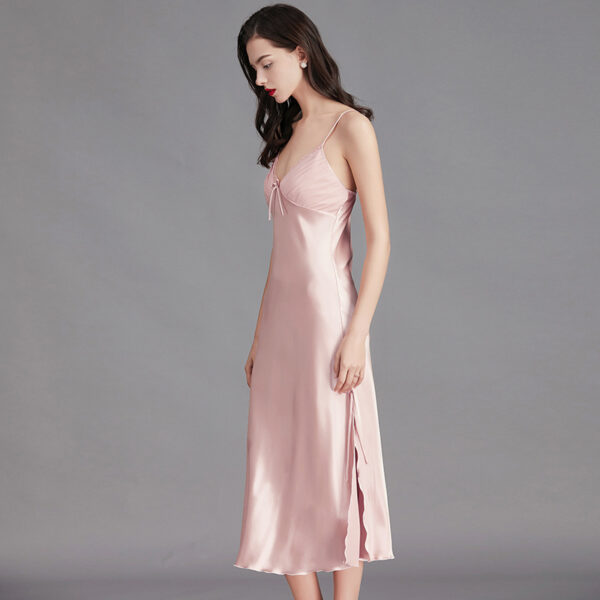 Fashion Summer Women's Ice Silk Nightdress - Image 4