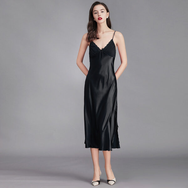 Fashion Summer Women's Ice Silk Nightdress - Image 2