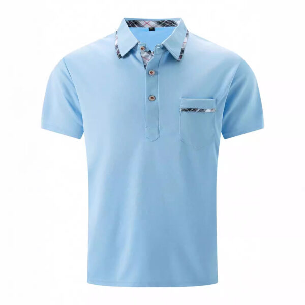 European And American Lapel T-shirt Polo Shirt - Image 3