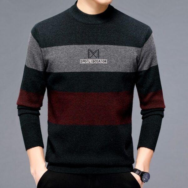 Men's Fashion Casual Thick Warm Sweater - Image 3