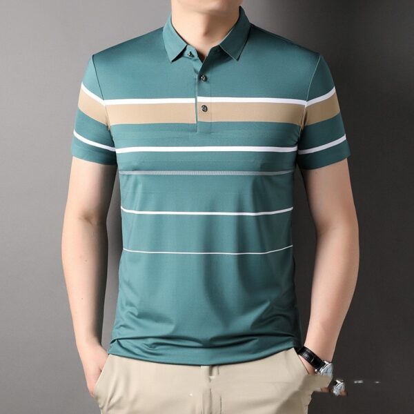 Summer Men's Short-sleeved Lapel Seamless - Image 8