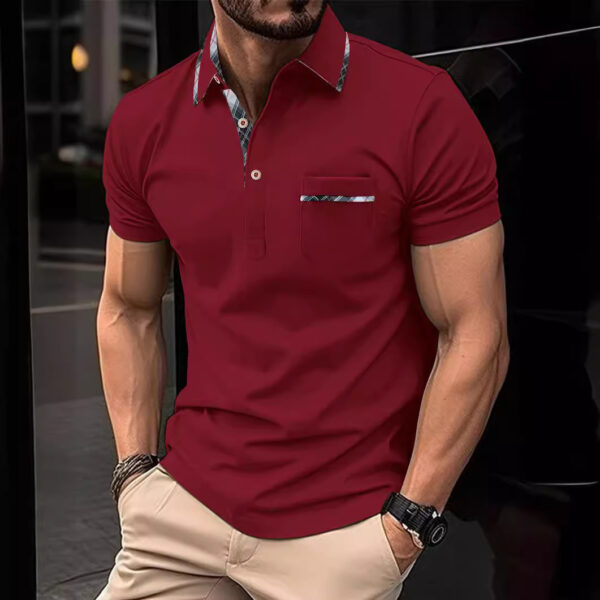 European And American Lapel T-shirt Polo Shirt - Image 6