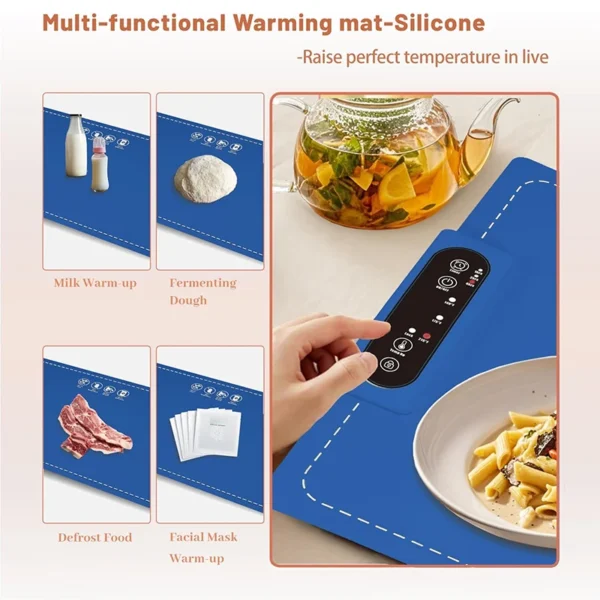 Food Warming Mat Electric Warming Tray Keep Food Warm At Party Full Surface Graphene Heating Food Warmer for Parties Buffet - Image 4